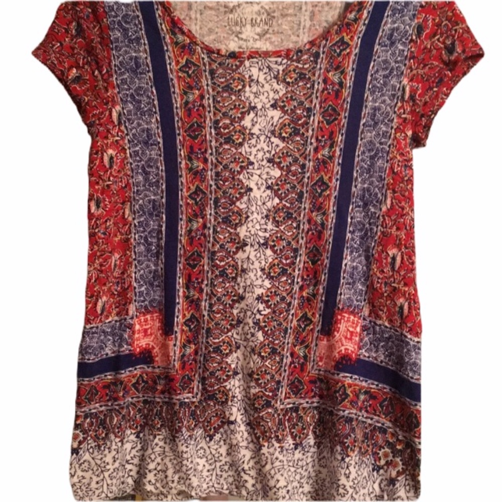 Lucky brand colorful shirt size S small women’s - Picture 1 of 6